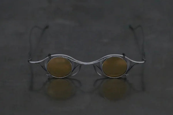 Rigards X TVA Joint RG2003TVA Stainless Steel + β Titanium Alloy Sunglasses Series RG-RG2003TVA-HYKHP Gray Silver Frame Yellow Lenses